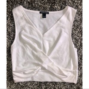 Mind Code White Crop Top